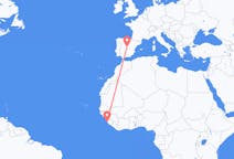 Flyrejser fra Freetown, Sierra Leone til Madrid, Spanien