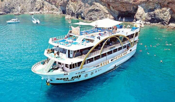 From Antalya To Kemer Mega Star Boat Trip w/Free Transfer