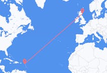 Flyreiser fra Nevis, til Aberdeen