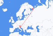 Flights from Arkhangelsk, Russia to Ancona, Italy