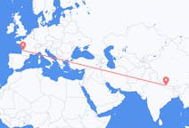 Flyrejser fra Pokhara, Nepal til Bordeaux, Frankrig