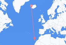 Flights from from Tenerife to Reykjavík