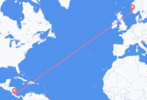 Flyreiser fra San José, Costa Rica til Stavanger, Norge