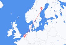 Vluchten van Ornskoldsvik, Zweden naar Brussel, België