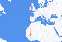 Flyg från Bamako, Mali till Dublin, Irland