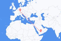 Flyreiser fra Sharurah, Saudi-Arabia til Stuttgart, Tyskland