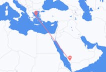 Flyg från Abha, Saudiarabien till Skyros, Grekland