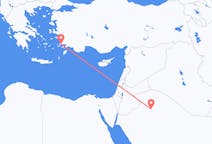 出发地 沙特阿拉伯出发地 阿尔焦夫地区目的地 土耳其哈利卡那索斯的航班