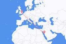 Flights from Yanbu, Saudi Arabia to London, England