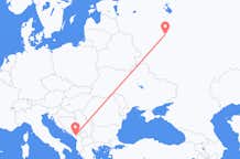 Flyreiser fra Podgorica, Montenegro til Moskva, Russland