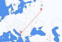 Flyreiser fra Podgorica, Montenegro til Moskva, Russland