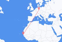 Flyrejser fra Dakar, Senegal til Erfurt, Tyskland