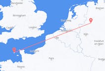 Flug frá Saint Peter Port, Guernsey til Münster, Þýskalandi