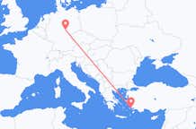 Flyg från Erfurt, Tyskland till Bodrum, Turkiet