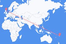 Flyg från Savusavu, Fiji till Aberdeen, Skottland