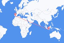 Flyg från Yogyakarta, Indonesien till Sevilla, Spanien