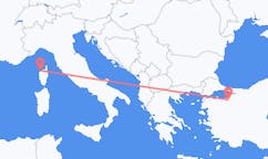 Loty z miasta Bursa do miasta Calvi, Haute-Corse