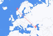 Flights from Ganja, Azerbaijan to Kristiansund, Norway