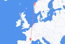 Flights from Førde, Norway to Carcassonne, France
