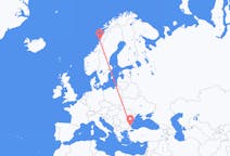 Flights from Sandnessjøen, Norway to Burgas, Bulgaria