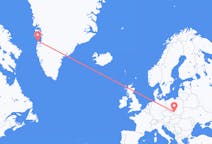 Flyg från Aasiaat, Grönland till Katowice, Polen