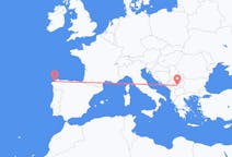 Flights from A Coruña, Spain to Pristina, Kosovo