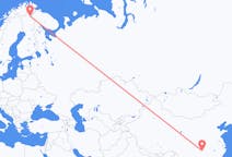 Flüge von Zhangjiajie, China nach Ivalo, Finnland