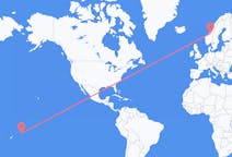 Flyrejser fra Apia, Samoa til Trondheim, Norge