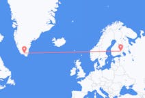 Flights from Savonlinna, Finland to Narsarsuaq, Greenland