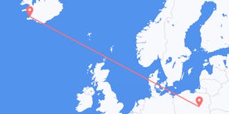 항공편 ~에서 폴란드 에게 아이슬란드