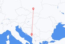 Flights from Podgorica in Montenegro to Kraków in Poland