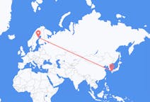 Flights from Fukuoka, Japan to Skellefteå, Sweden