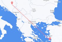 Flights from Sarajevo to Samos