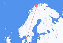 Loty z Sørkjosen, Norwegia z Göteborg, Szwecja