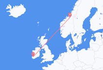 Flyg från County Kerry, Irland till Trondheim, Norge