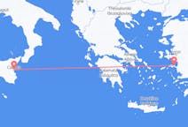 Vols de Sámos, Grèce à Catane, Italie