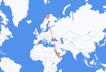 Flights from Balbala, Djibouti to Gällivare, Sweden