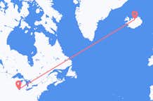 Flyg från Chicago, USA till Akureyri, Island
