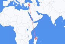 出发地 马达加斯加出发地 塔那那利佛目的地 土耳其哈塔伊省的航班