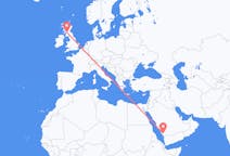 Flights from yemen, Saudi Arabia to Glasgow, Scotland