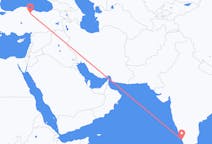 印度出发地 科泽科德飞往印度目的地 Karamustafapasa的航班
