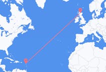 Flyreiser fra Antigua, til Inverness