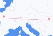 Flyreiser fra Tours, Frankrike til Târgu Mureș, Romania