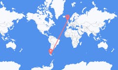 Flyreiser fra Punta Arenas, Chile til Inverness, Skottland
