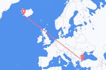 터키 이스탄불발 아이슬란드 레이캬비크행 항공편