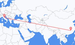 Flyrejser fra Ji an, Kina til Perugia, Italien