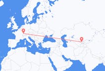Flyg från Tasjkent, Uzbekistan till Mulhouse, Uzbekistan