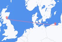 Loty z Gdańsk, Polska do Edynburg, Szkocja