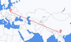 Flyreiser fra Kunming, til Radom