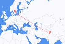 Flyrejser fra Lahore, Pakistan til Växjö, Sverige